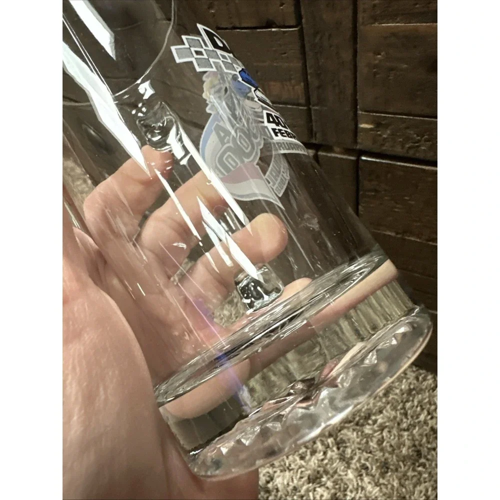 Daytona‎ 500 NASCAR 40th Anniversary Bud Official Beer Pint Mug Glass 5.75